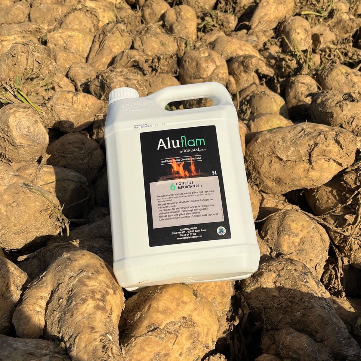 Bioéthanol 25 Litres - Éthanol 96,6%, Combustion Propre, Inodore, Pour Cheminées D'intérieur Et D'extérieur